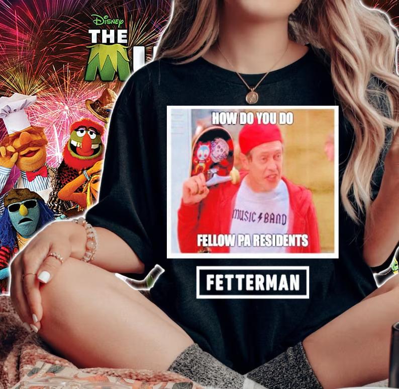 John Fetterman How Do You Do Fellow Pa Residents Shirt t-shirt