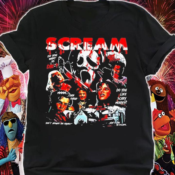 Scream Movie Ghostface Halloween Retro 90s Shirt t-shirt shirt