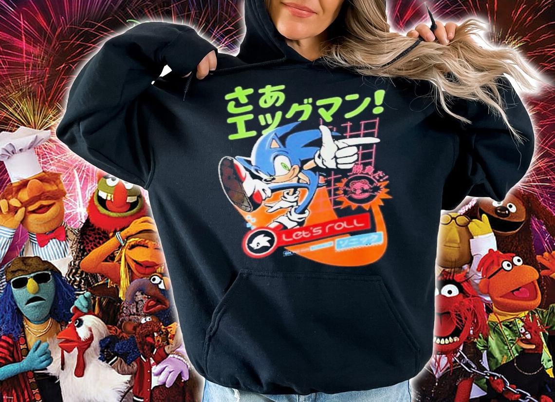 Sonic The Hedgehog With Kanji Shirt t-shirt hoodie