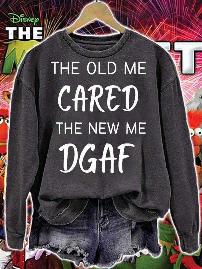 The Old Me Cared The New Me Dgaf T-Shirt t-shirt