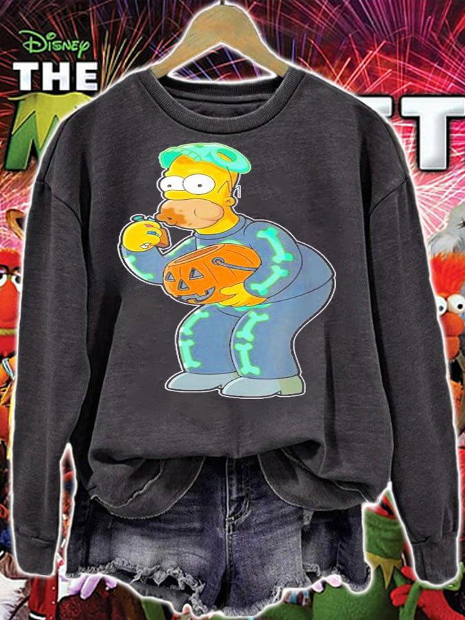 The Simpsons Homer Candy Feast Treehouse Of Horror Halloween T-Shirt t-shirt