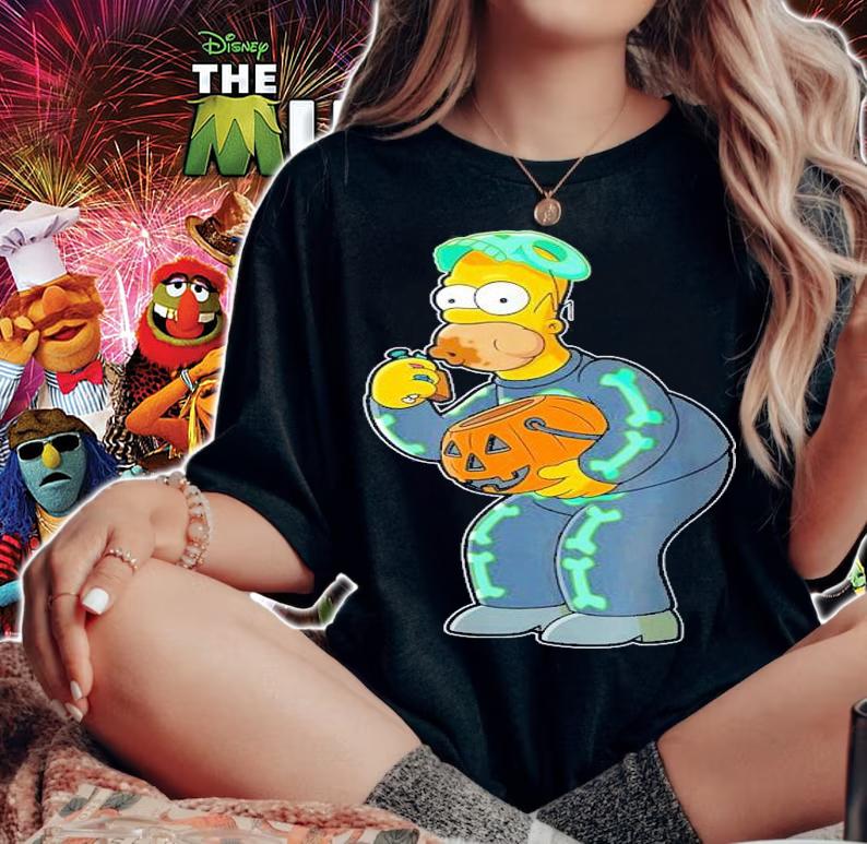 The Simpsons Homer Candy Feast Treehouse Of Horror Halloween T-Shirt t-shirt