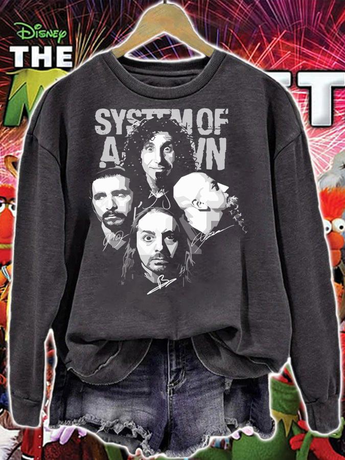 System Of A Down Band Member Signatures t-shirt
