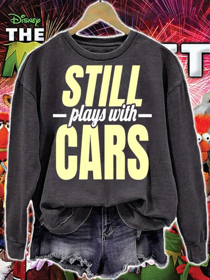 Still Plays With Cars Car Guy Mechanic Auto Racing T-Shirt t-shirt
