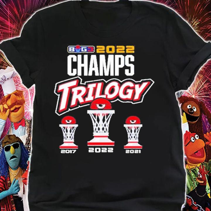 Trilogy 2022 BIG3 Champions 2017-2022 T-Shirt t-shirt