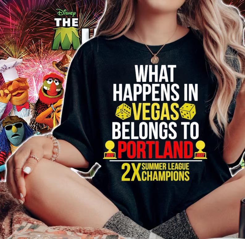 What Happens In Vegas Belongs To Portland Black Shirt t-shirt