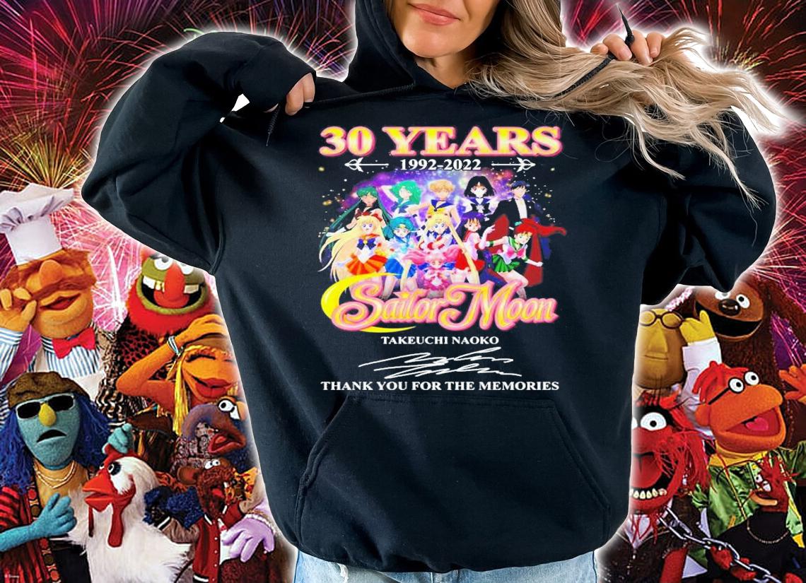 30 Years 1992-2022 Sailor Moon Takeuchi Naoko Signatures Thank You For The Memories Shirt t-shirt