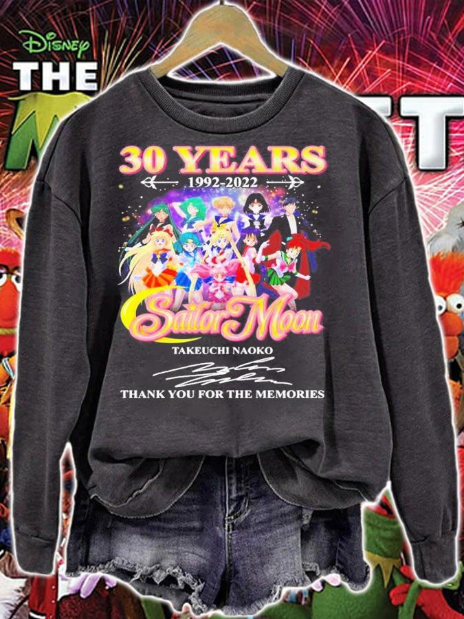 30 Years 1992-2022 Sailor Moon Takeuchi Naoko Signatures Thank You For The Memories Shirt t-shirt