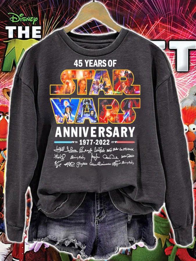 45 Year Of Star Wars Anniversary 1977-2022 Signatures Shirt t-shirt