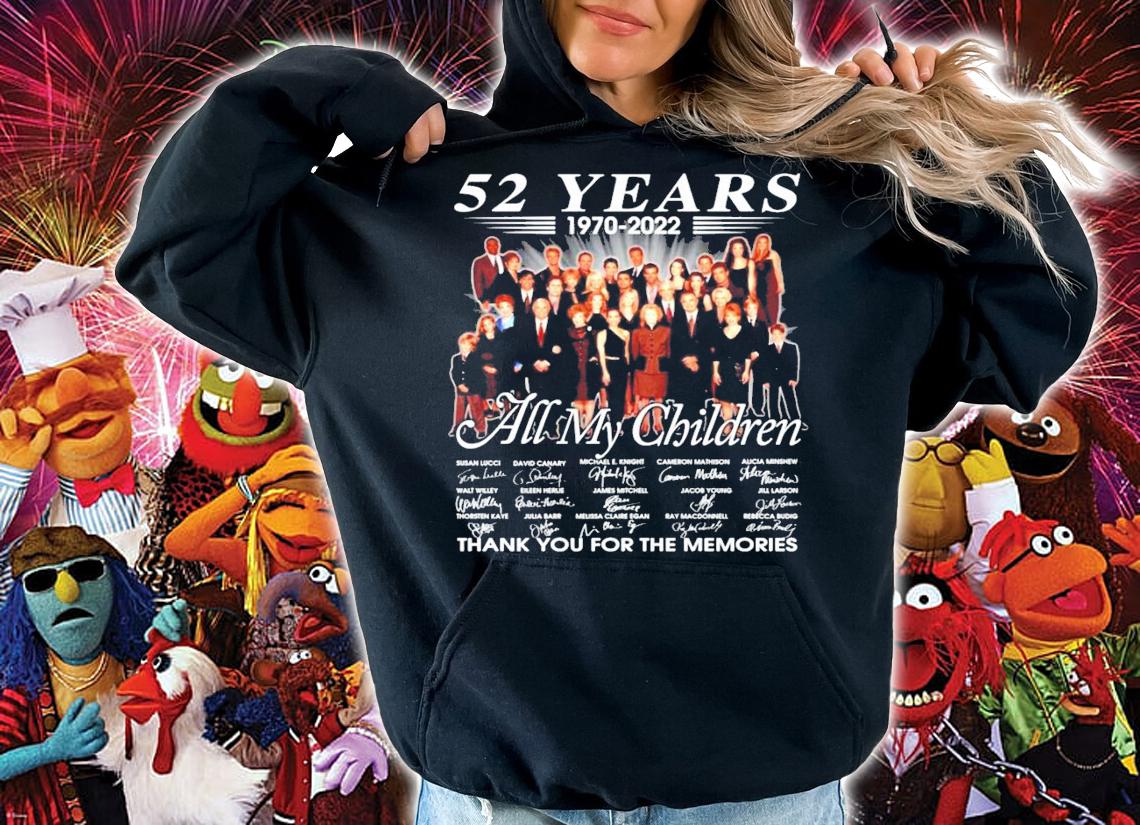 52 years 1970-2022 All My Children signatures shirt t-shirt hoodie