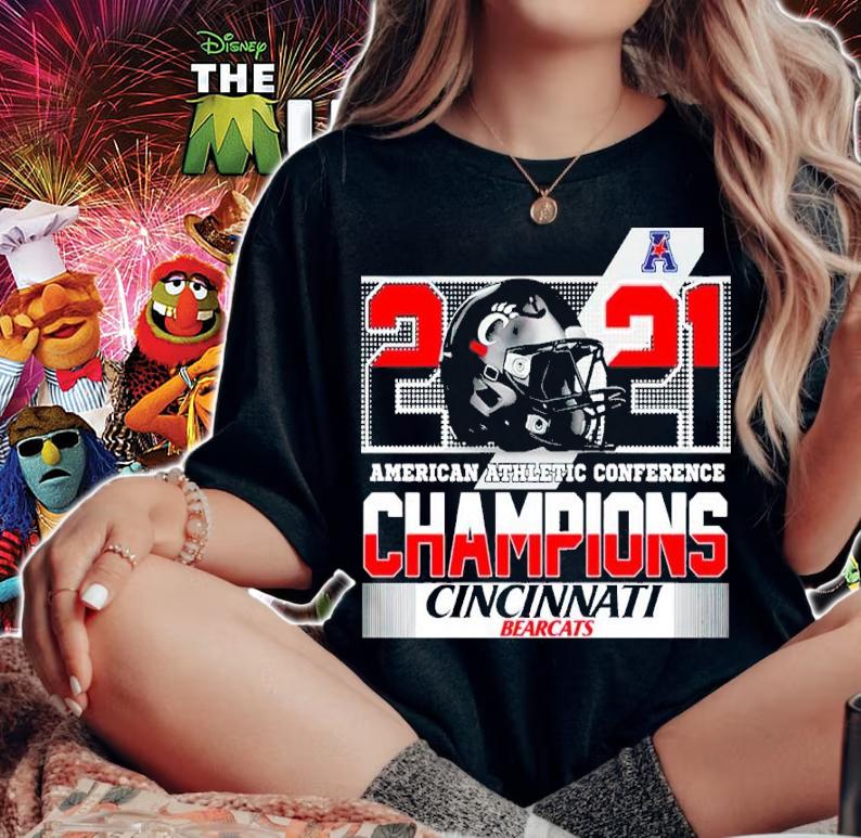 2021 American Athletic Conference Champions Cincinnati Bearcats Shirt t-shirt