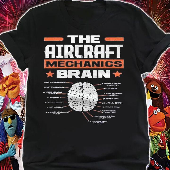 Aircraft Mechanics Brain Aviation Funny Aircraft Mechanic Shirt t-shirt
