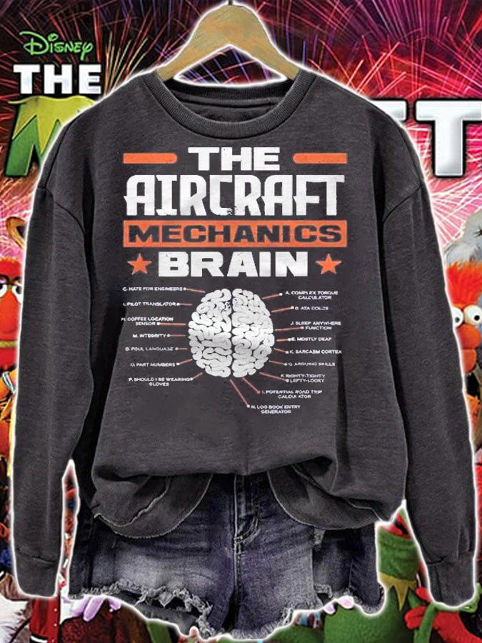 Aircraft Mechanics Brain Aviation Funny Aircraft Mechanic Shirt t-shirt