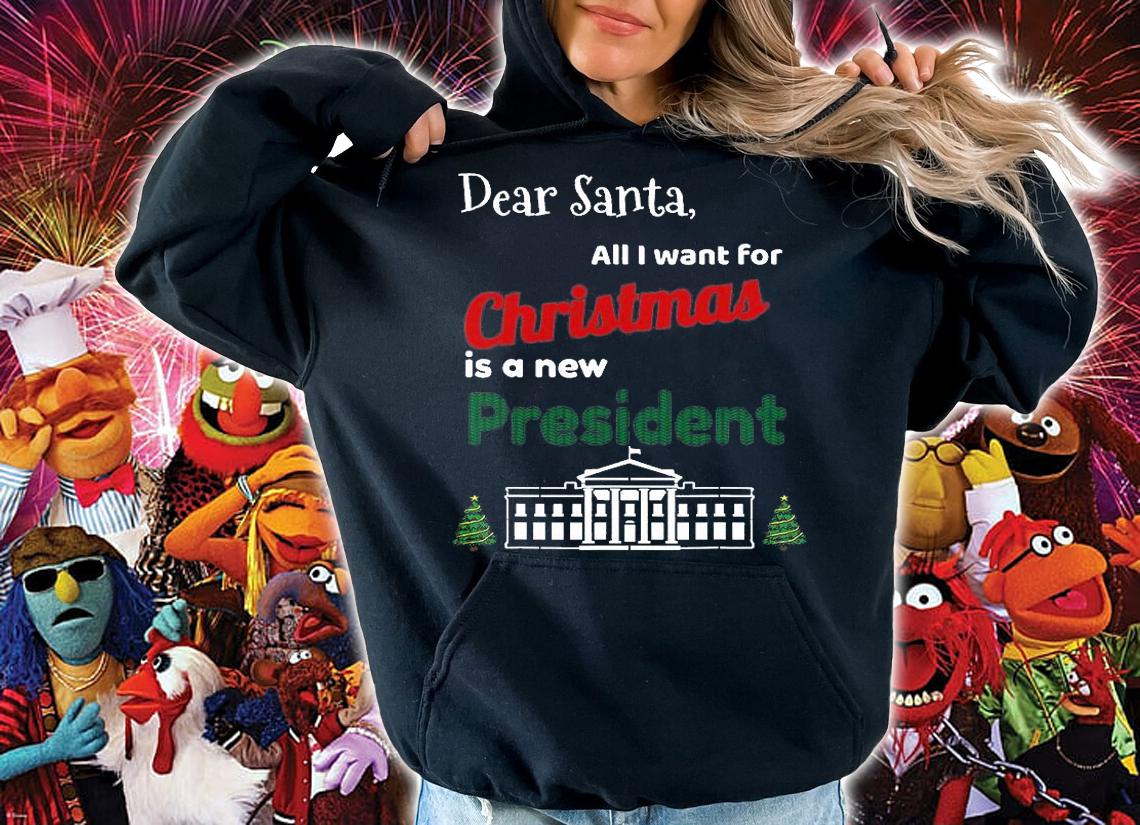 All I Want For Christmas Is A New President Vintage Sweater T-Shirt t-shirt hoodie