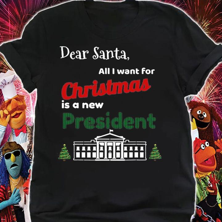 All I Want For Christmas Is A New President Vintage Sweater T-Shirt t-shirt shirt