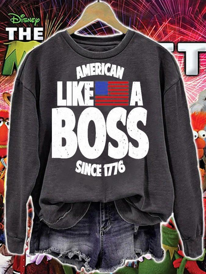 American Like A Boss Since 1776 US Flag T-Shirt t-shirt