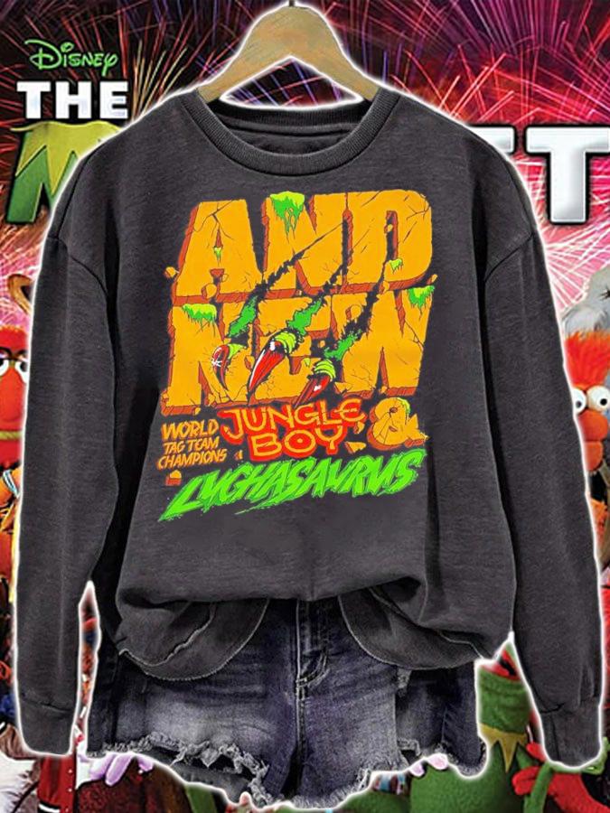 And New world tag team champions Jungle and Boy Luchasaurus shirt t-shirt