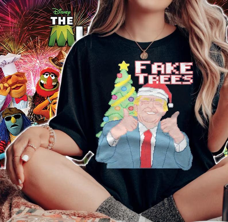 Anti President fake Trees President Donald Trump T-Shirt t-shirt woman shirt
