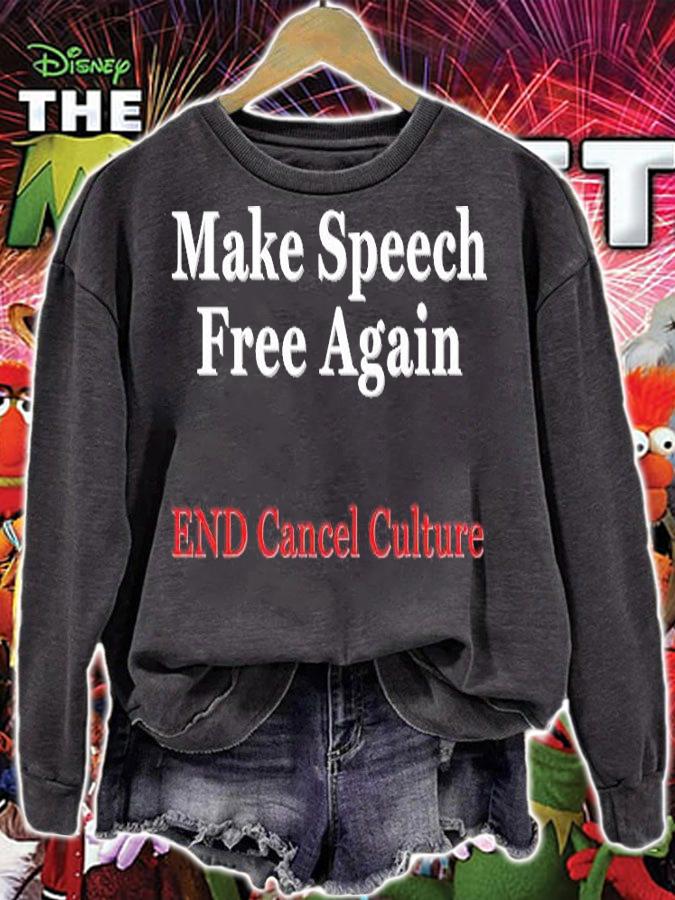 Anti Woke Anti Cancel Culture Make Speech Free Again Conservative T-Shirt t-shirt
