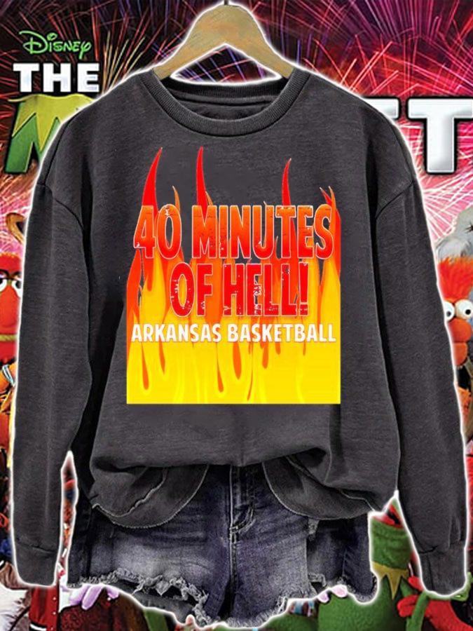 Arkansas Basketball 40 Minutes of Hell shirt t-shirt sweatshirt