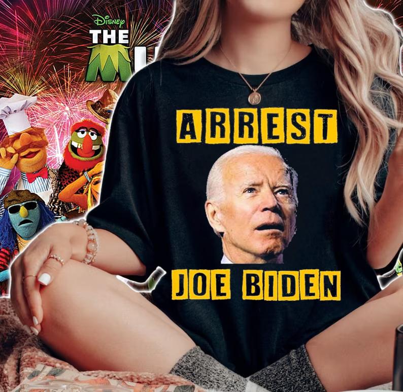 Arrest Joe Biden Conservative Funny Biden T-Shirt t-shirt