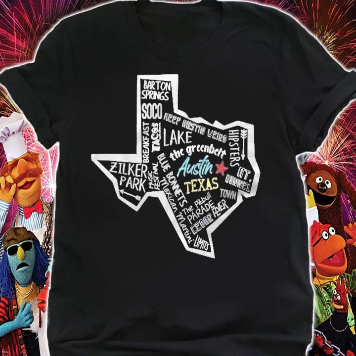 Austin Texas Poster Gift Austin Texas Souvenir T-shirt t-shirt