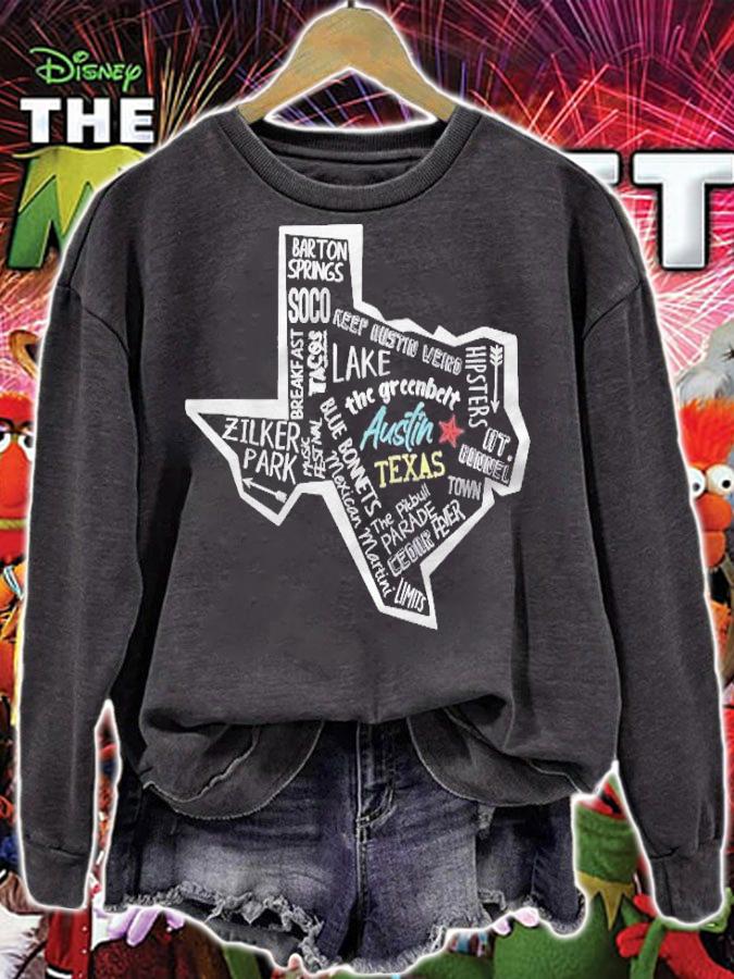 Austin Texas Poster Gift Austin Texas Souvenir T-shirt t-shirt