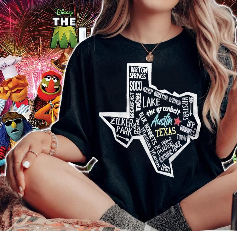 Austin Texas Poster Gift Austin Texas Souvenir T-shirt t-shirt