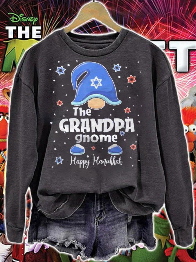 Bearded Gnome Funny Hanukkah Family Matching Gift Pajama Shirt t-shirt