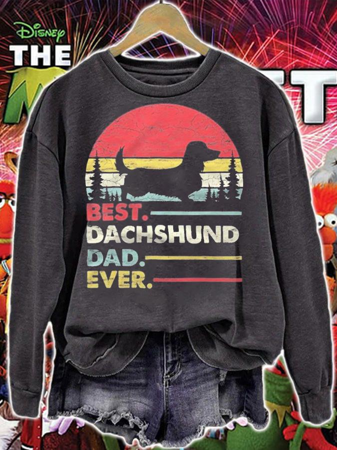Best Dachshund dad ever Vintage T-shirt t-shirt