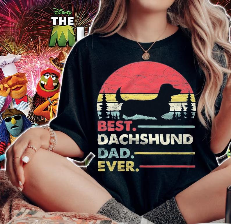 Best Dachshund dad ever Vintage T-shirt t-shirt