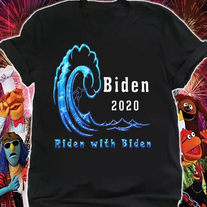 Biden 2020 Riden With Biden Surf T-Shirt t-shirt shirt