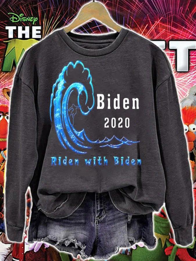 Biden 2020 Riden With Biden Surf T-Shirt t-shirt sweatshirt
