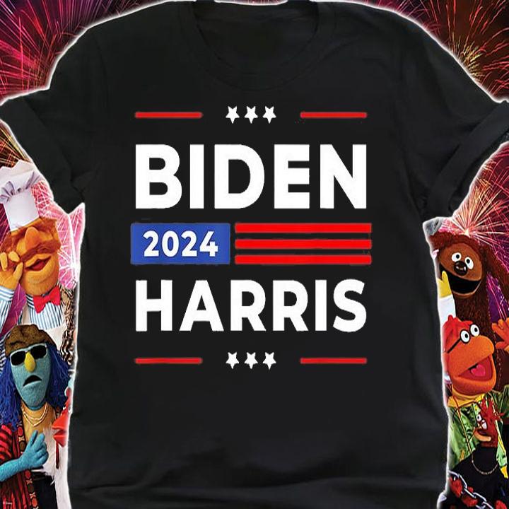 Biden Harris 2024 President American Flag Joe Biden Kamala TShirt T-Shirt t-shirt