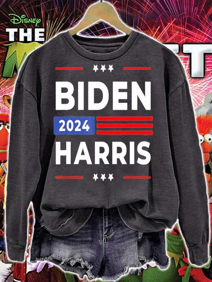 Biden Harris 2024 President American Flag Joe Biden Kamala TShirt T-Shirt t-shirt