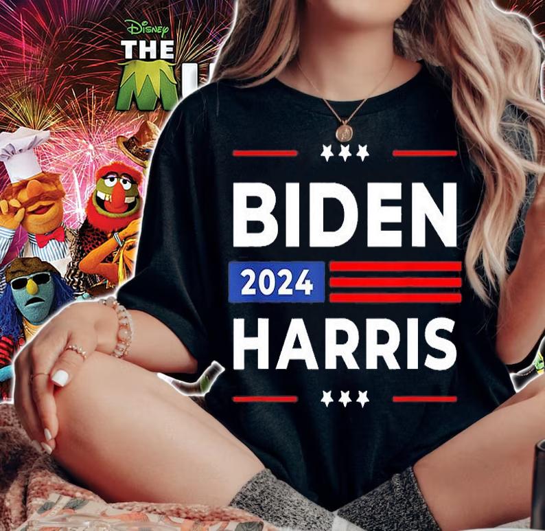 Biden Harris 2024 President American Flag Joe Biden Kamala TShirt T-Shirt t-shirt