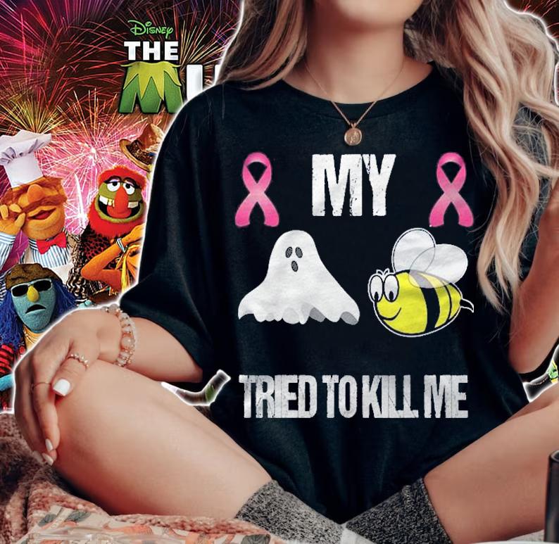 Breast Cancer Cute Halloween Costume Shirt Kill Me Boo Gift Shirt t-shirt woman shirt