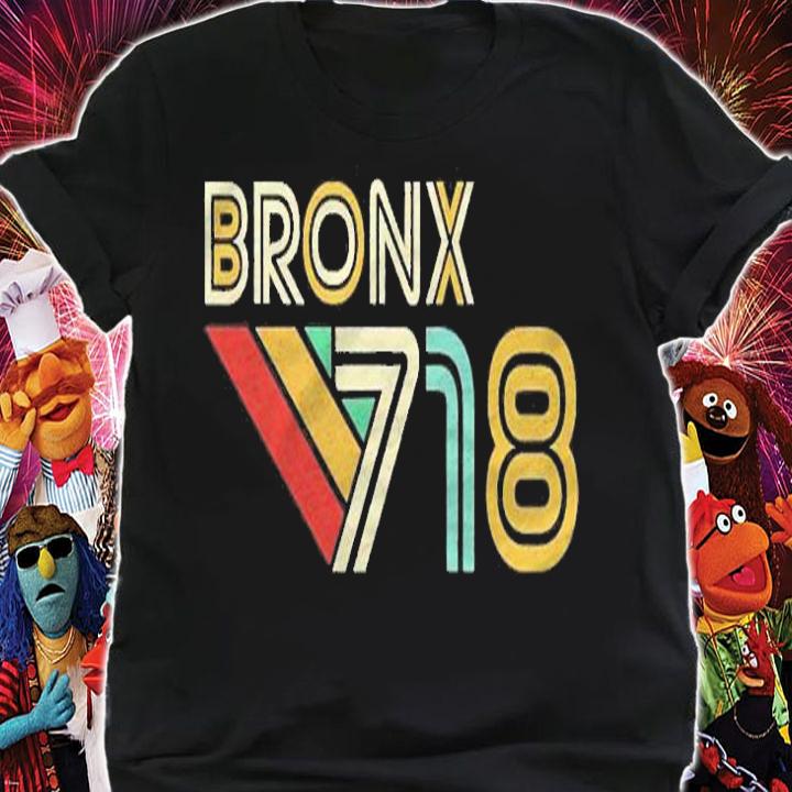 Bronx 718 New York City State Vintage Bronx Area Code Shirt t-shirt shirt
