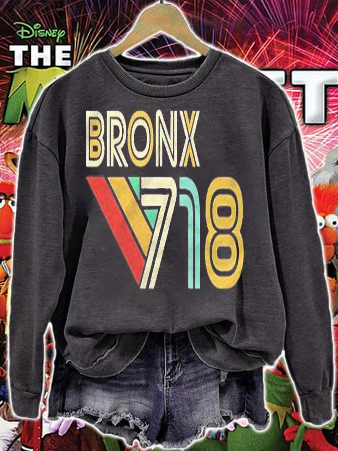 Bronx 718 New York City State Vintage Bronx Area Code Shirt t-shirt sweatshirt