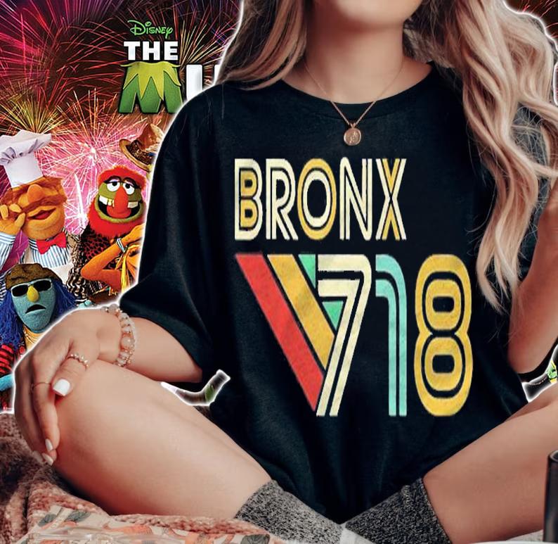 Bronx 718 New York City State Vintage Bronx Area Code Shirt t-shirt woman shirt