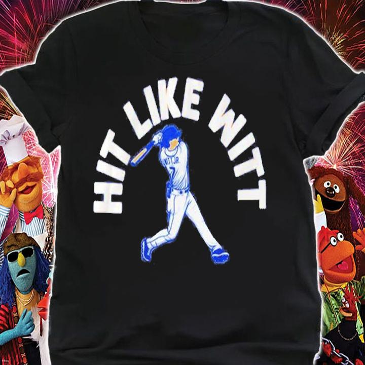 Bobby Witt Jr Hit Like Witt T-Shirt t-shirt