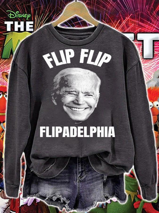 Flip Flip Flipadelphia Joe Biden T-Shirt t-shirt sweatshirt