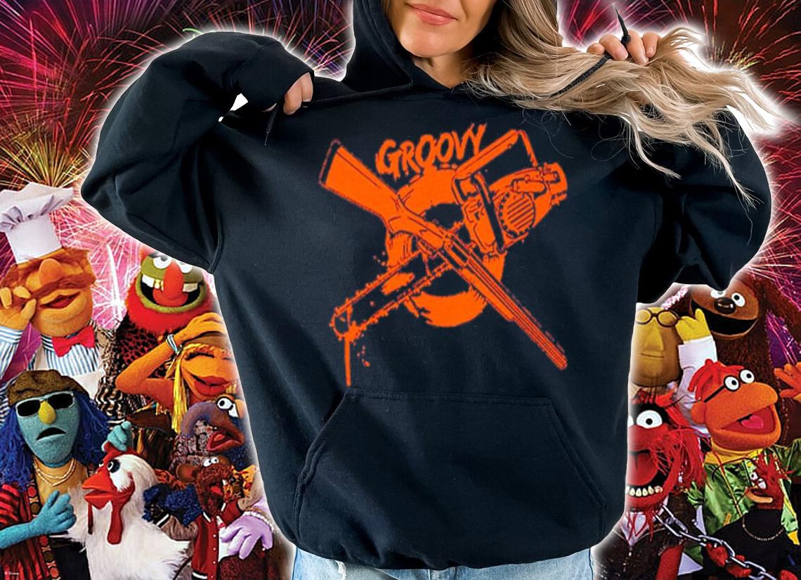 Groovy Chainsaw And Shotgun Shirt t-shirt