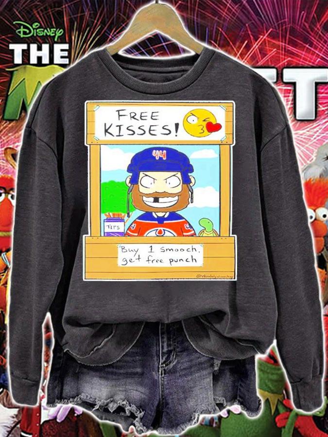 Kass Kiss Free Kisses Buy 1 Smooch Get Free Punch Shirt t-shirt sweatshirt