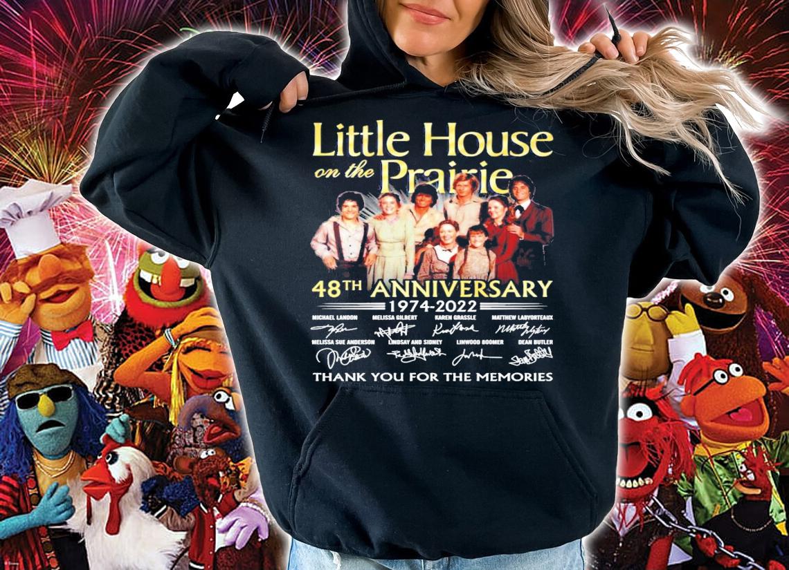 Little House On The Prairie 48th Anniversary 1974-2022 Signatures Shirt t-shirt