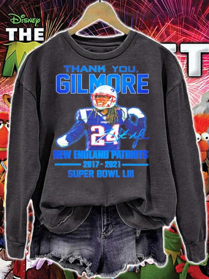 Stephon Gilmore Patriots 2017-2021 Thank You Gilmore New England Patriots 2017-2021 Super Bowl LIII Short Thank You For The Memories Shirt t-shirt sweatshirt