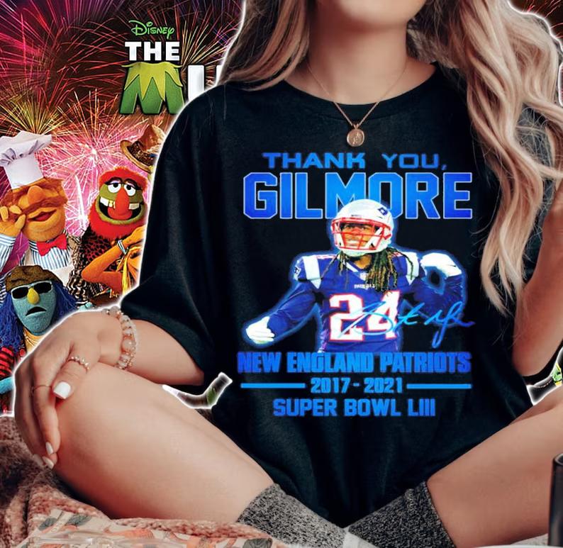 Stephon Gilmore Patriots 2017-2021 Thank You Gilmore New England Patriots 2017-2021 Super Bowl LIII Short Thank You For The Memories Shirt t-shirt woman shirt