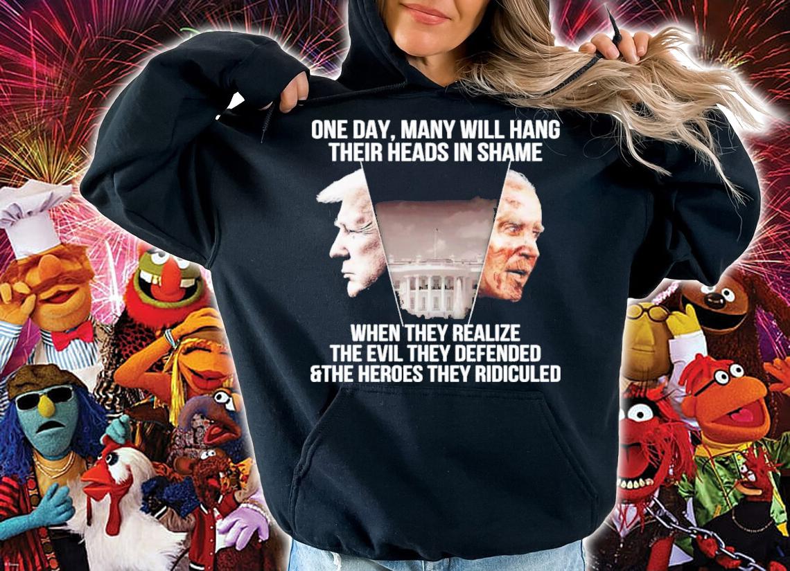 Donald Trump And Joe Biden One Day Many Will Hang Their Heads In Shame Shirt t-shirt hoodie
