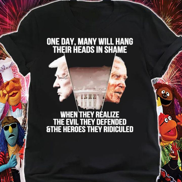 Donald Trump And Joe Biden One Day Many Will Hang Their Heads In Shame Shirt t-shirt shirt