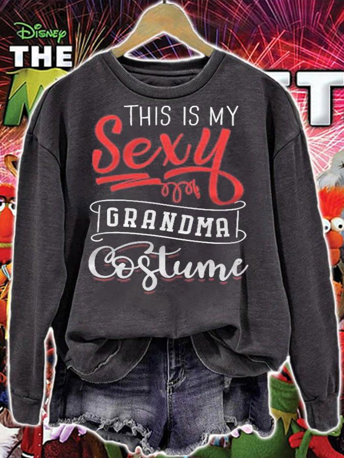 Easy Halloween Costume For Women Sexy Grandma T-shirt t-shirt sweatshirt